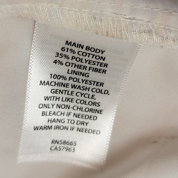 Treasure & Bond Shirred Mini Dress Ivory Honey Plaid Size Small NWOT - Picture 9 of 10